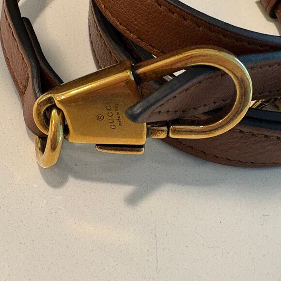 Gucci Diana Bamboo Handle Small Leather Crossbody Tote Bag Brown Mini - Picture 16 of 16